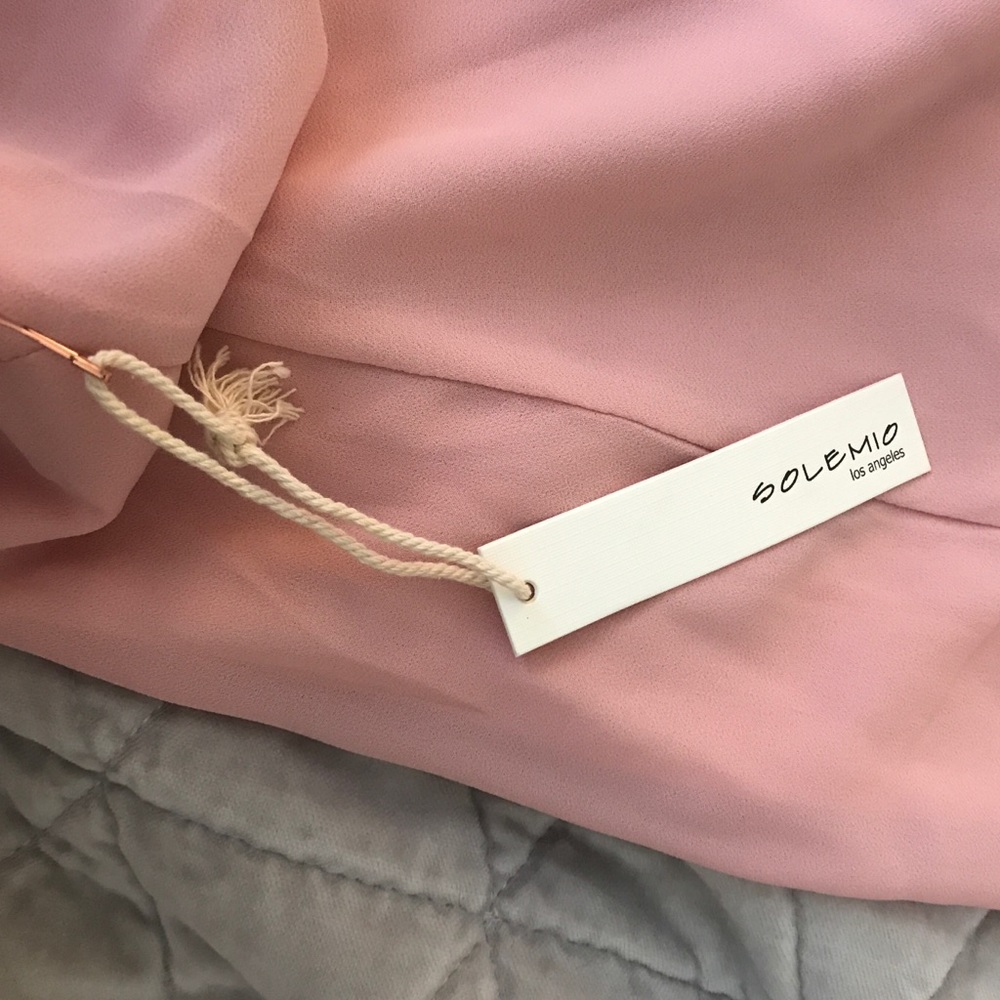 TOBI Penelope blush pink choker shirt dress - Picture 5 of 5